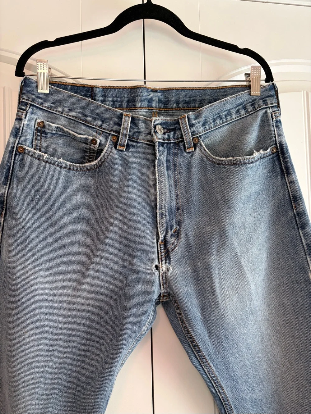 Levi's Men's Vintage Jeans 505's Well Loved‎ Medium Wash Size 34 x 30